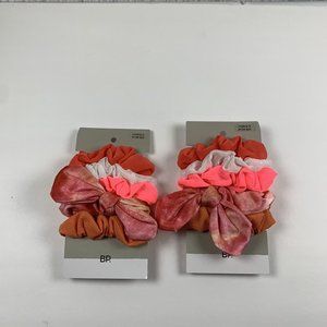 BP Assorted Scrunchies Pastel Women's One Size Multicolor 5 Peice Lot‎ Of 2 6186